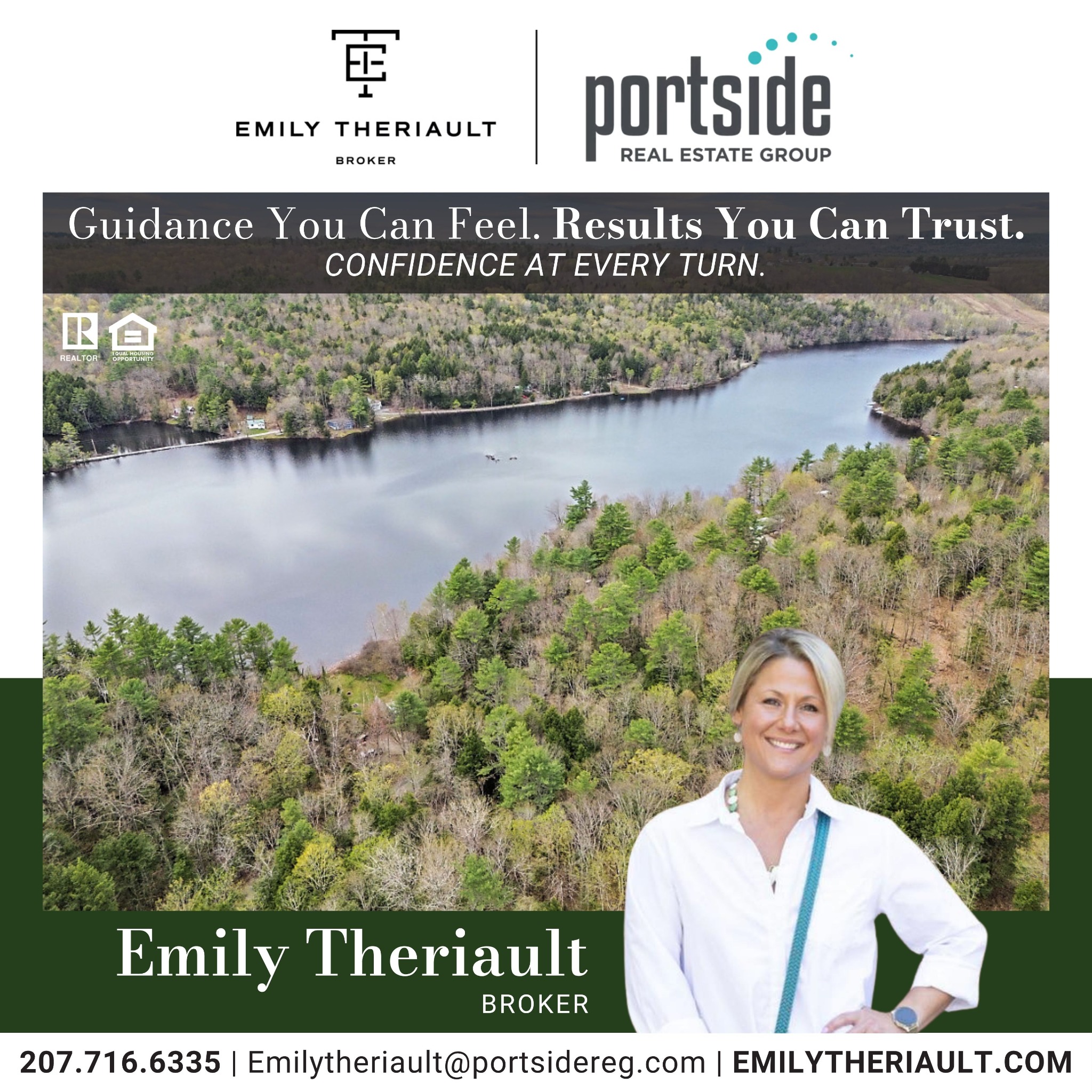 Emily Theriault Maine Realtor Facebook ad