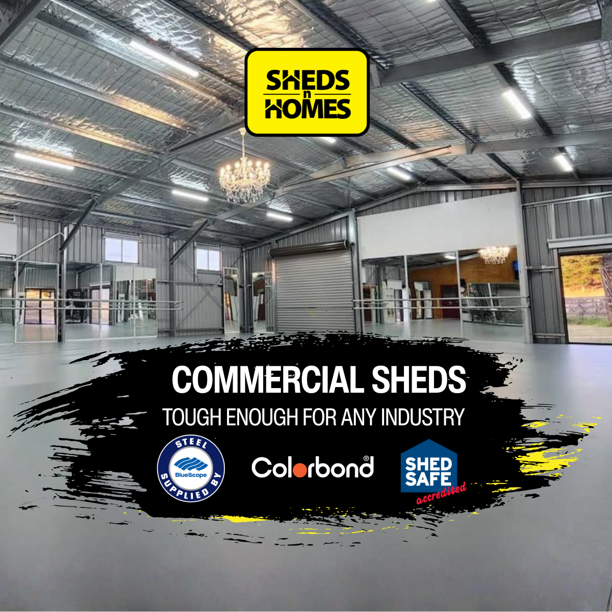 Sheds n Homes Facebook ad