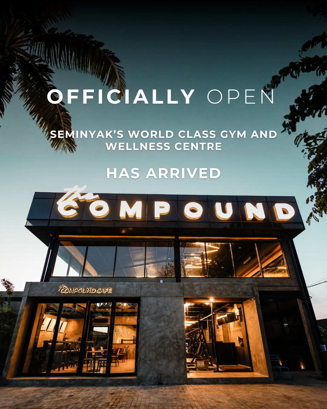 The Compound Seminyak Facebook ad: The largest gym and wellness centre in Seminyak…