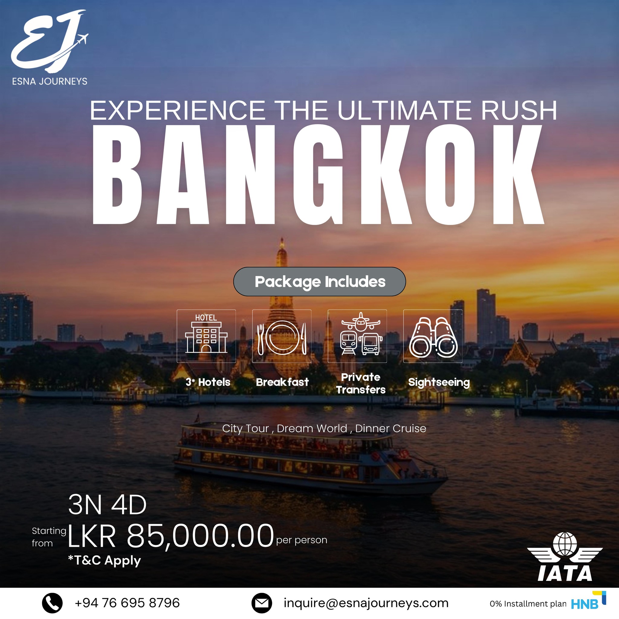 Esna Journeys Facebook ad: Experience the ultimate rush in Bangkok