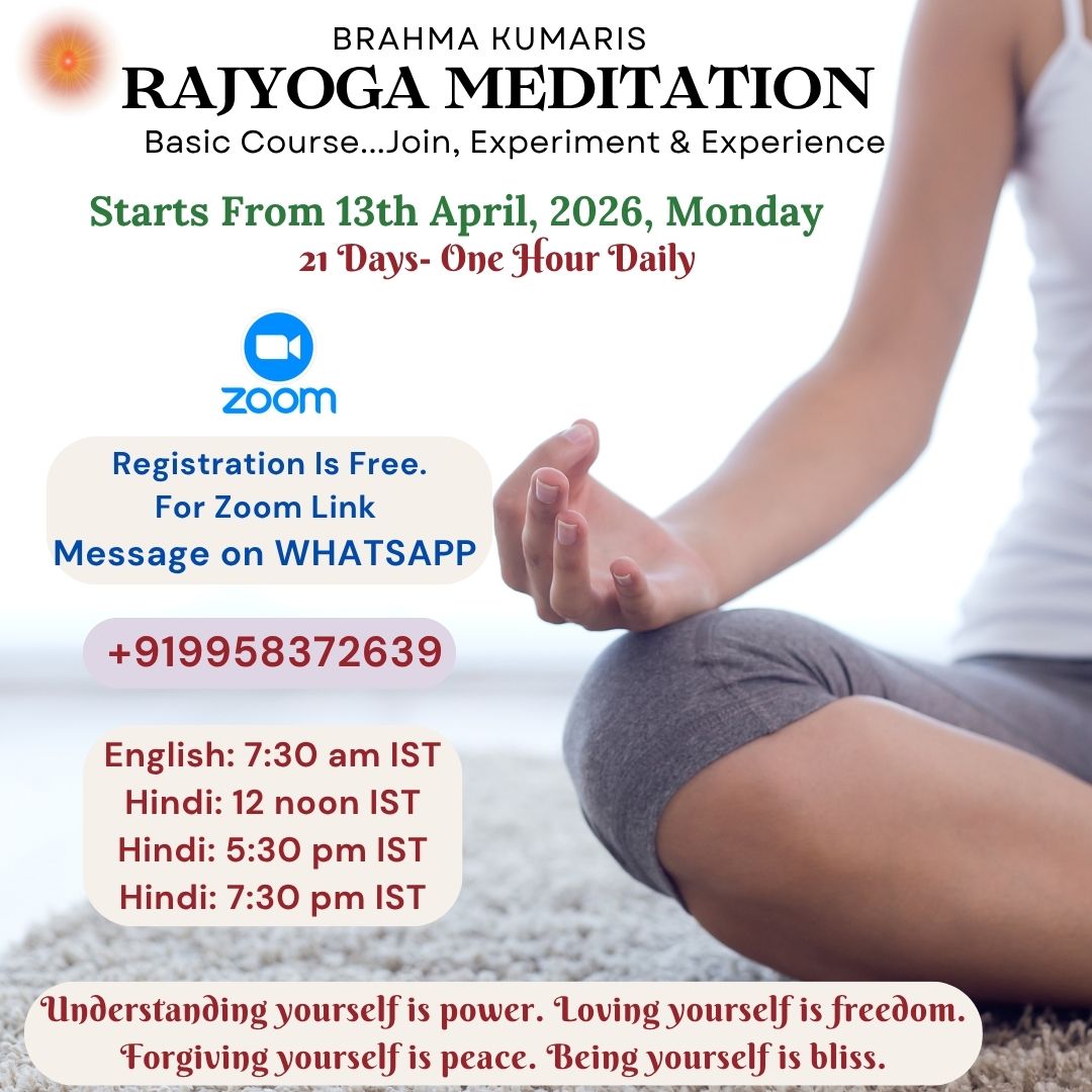 Belieftotruth Facebook ad: (Hindi & English) New Batch of Rajyoga Meditation…
