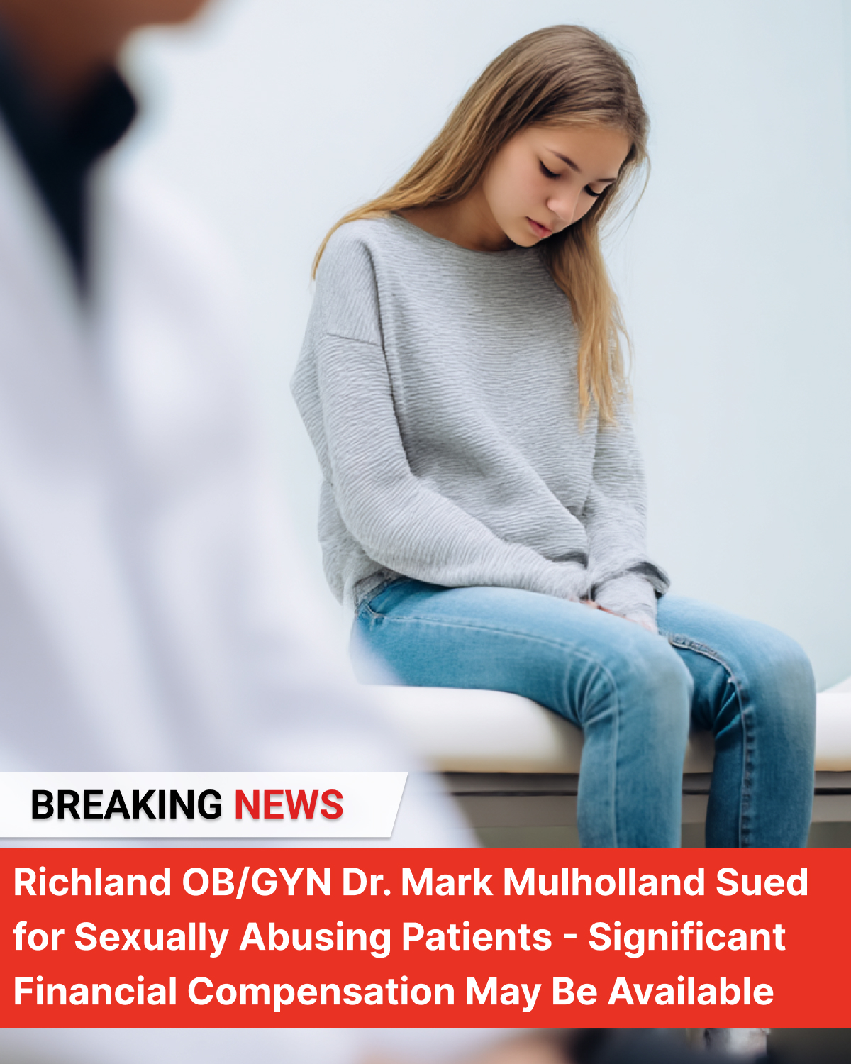 Ob/gyn Dr. Mark Mulholland Sex Abuse Claims Facebook ad from Nov 24, 2025