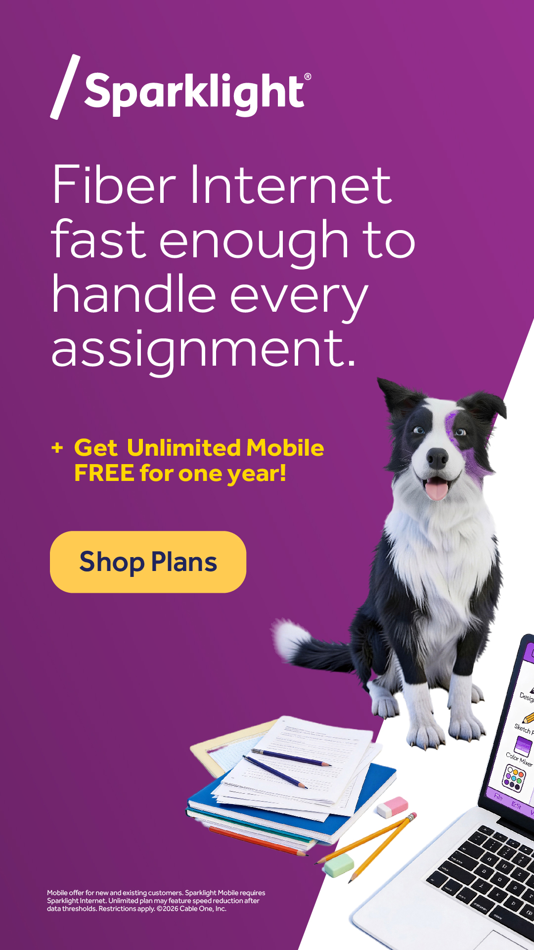 Sparklight Facebook ad