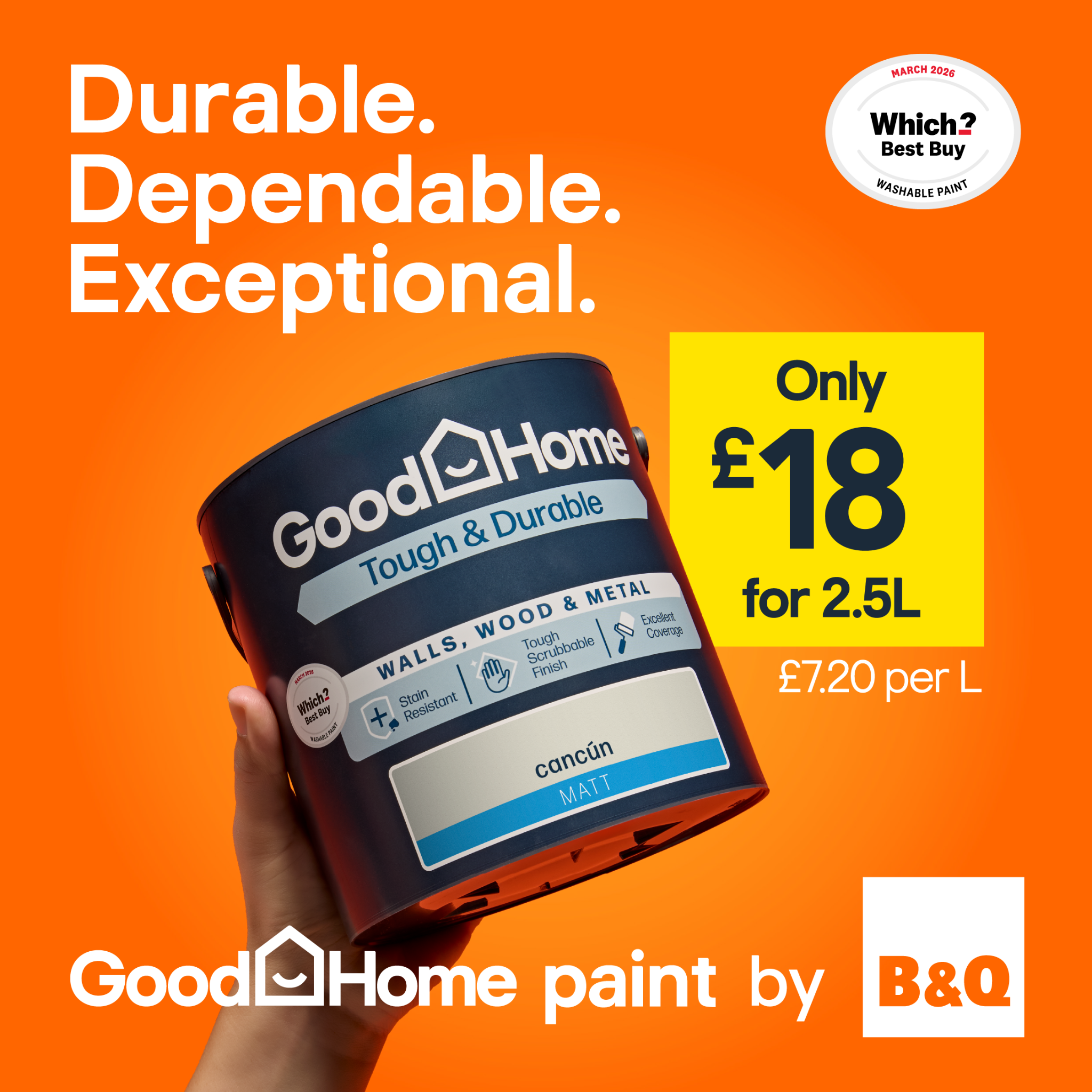 B&Q Facebook ad: GoodHome Paint by B&Q