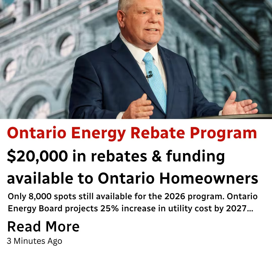 Ontario Clean Energy Rebates Facebook ad: Cut Your Energy Bills in Northern Ontario with Available…