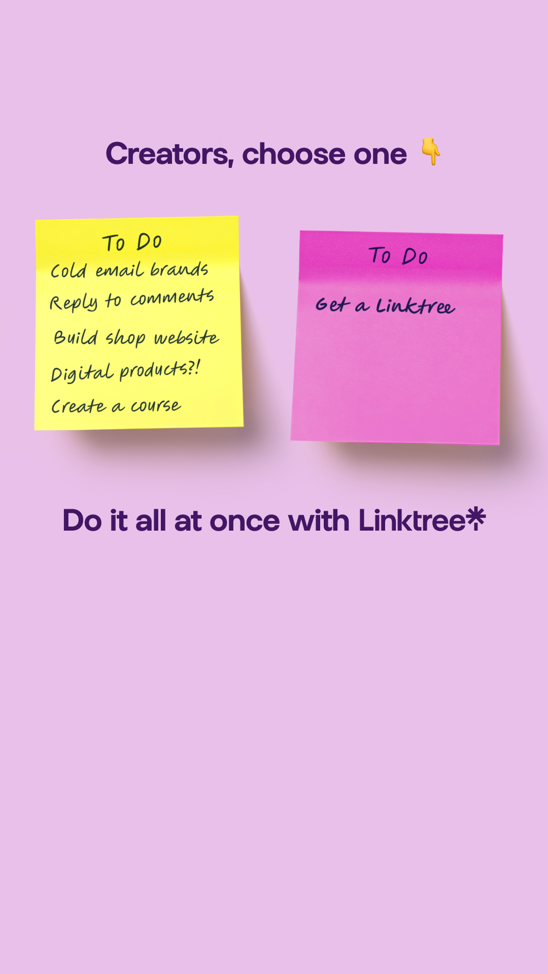 Linktree Facebook ad