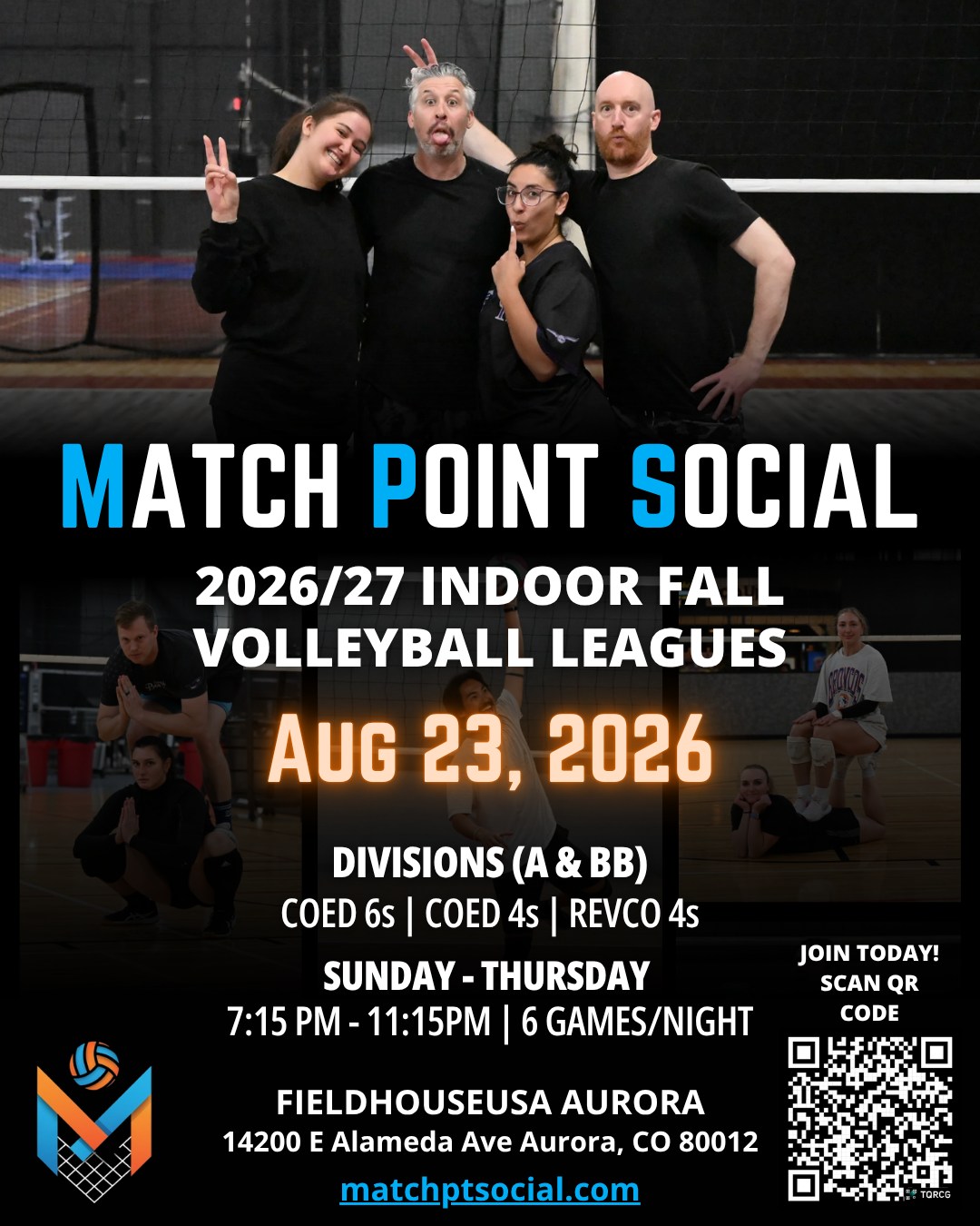 Match Point Social Facebook ad: Home | Match Point Social
