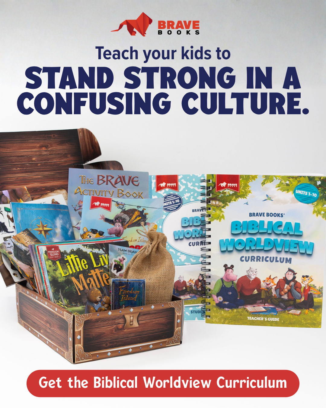 BRAVE Books Facebook ad