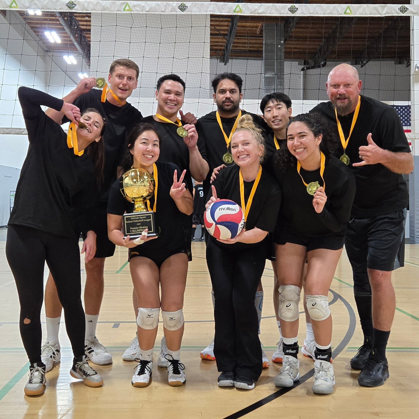 OC Indoor Volleyball Leagues Facebook ad: Spots Open for Teams, Small Groups, and Individual…
