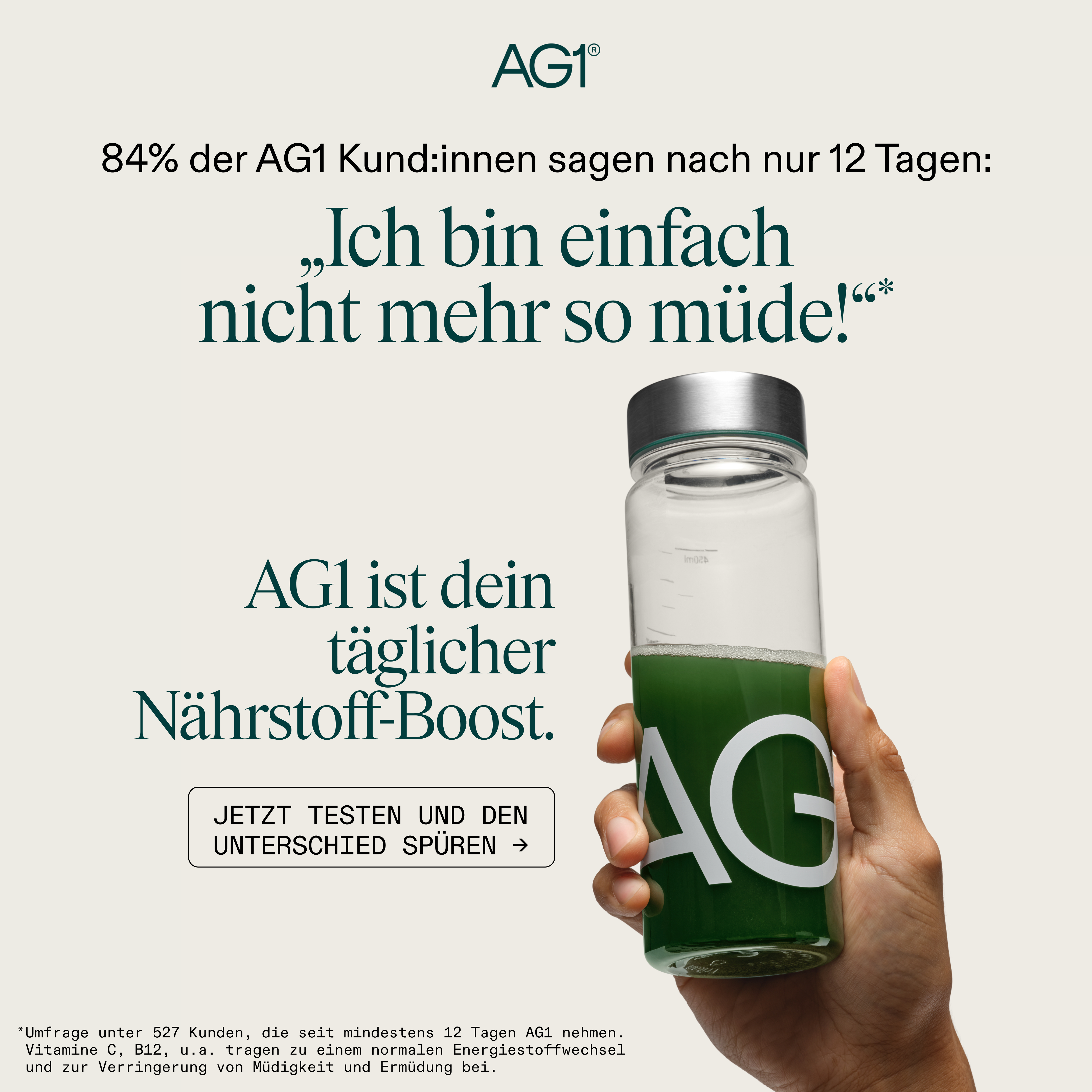 AG1 Deutschland Facebook ad