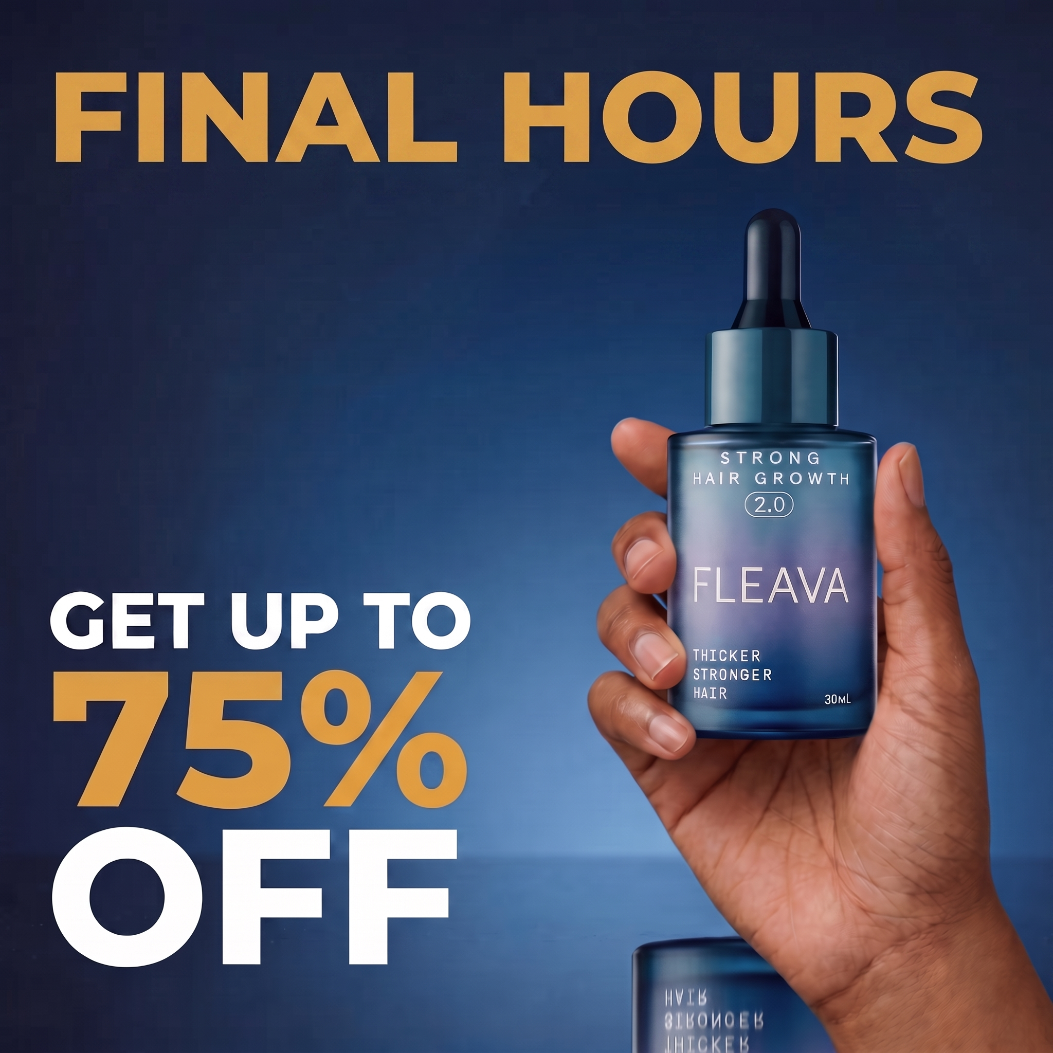 Fleava Facebook ad: The Daily 30-Second Routine For Thicker Hair