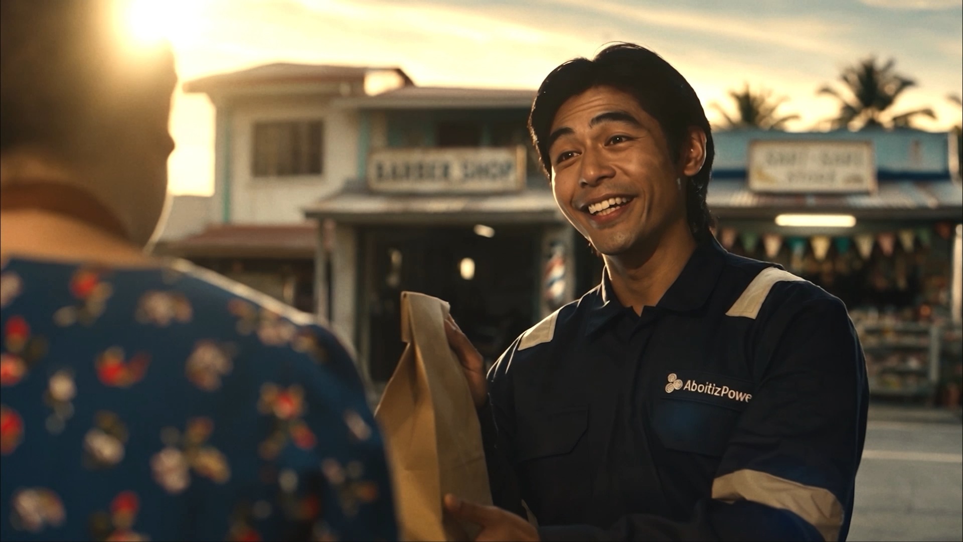 Aboitiz Power Corporation Facebook ad: Here's to mornings that start while most of…