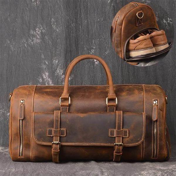 Emerson Leather Bags Facebook ad: Vintage Leather Bags for Men | Free Shipping…