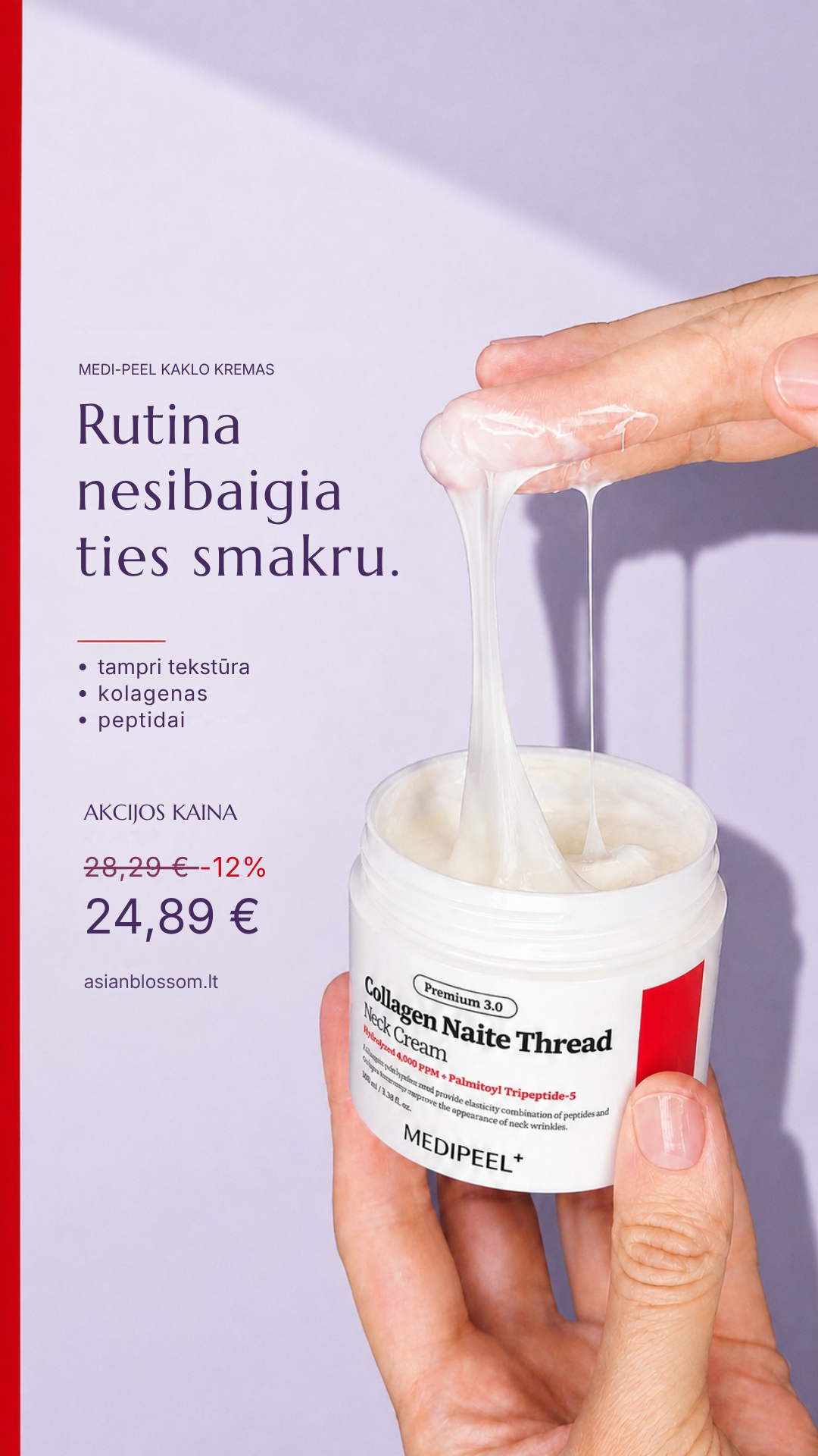 Asian Blossom korėjietiška kosmetika Facebook ad