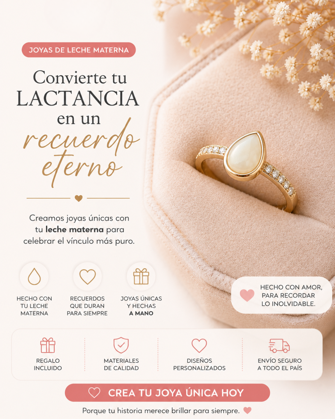 Mummy's Milk - Joyas de leche materna Facebook ad: Joyas de leche materna, un recuerdo único de…