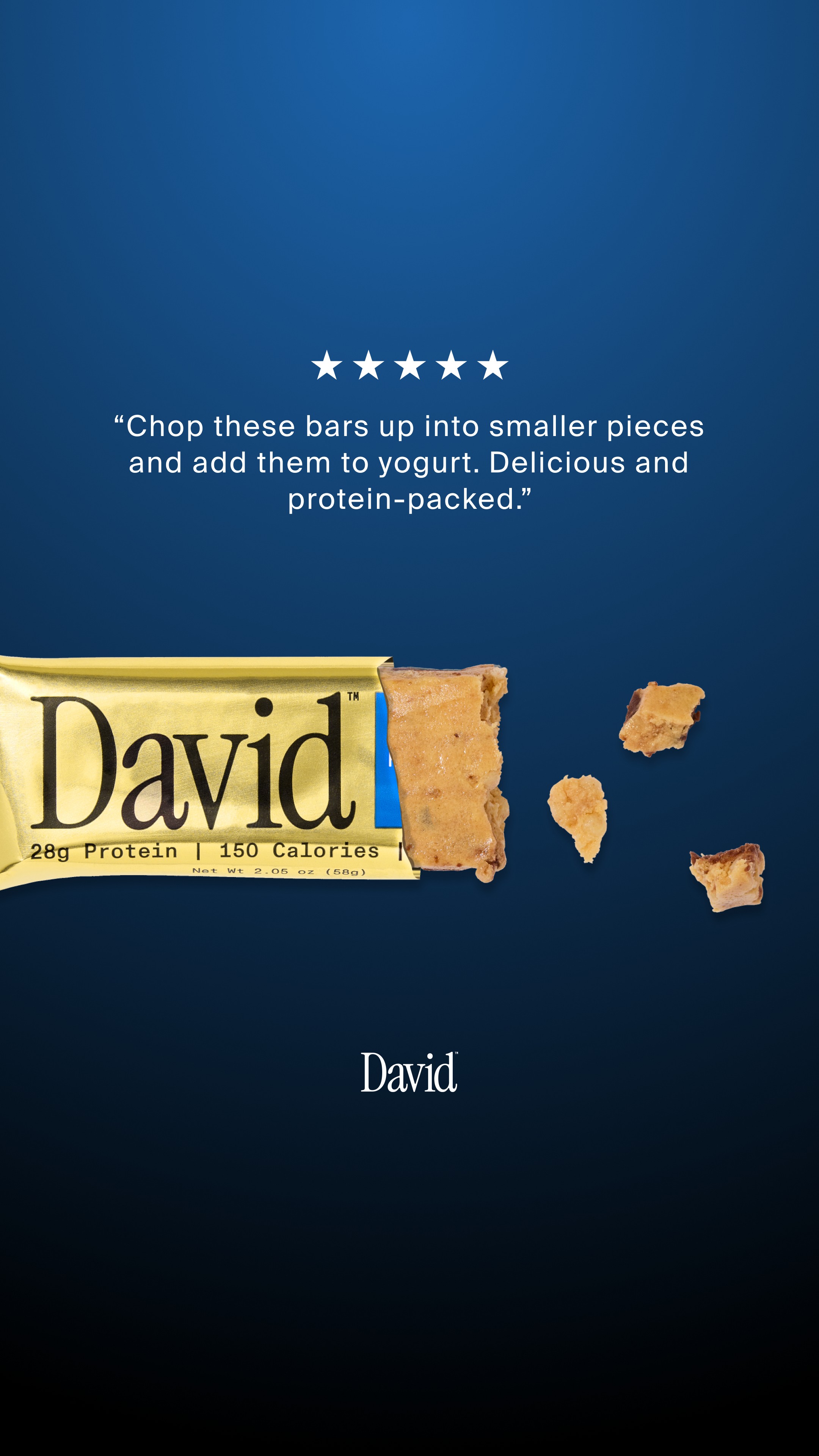 David Protein Facebook ad