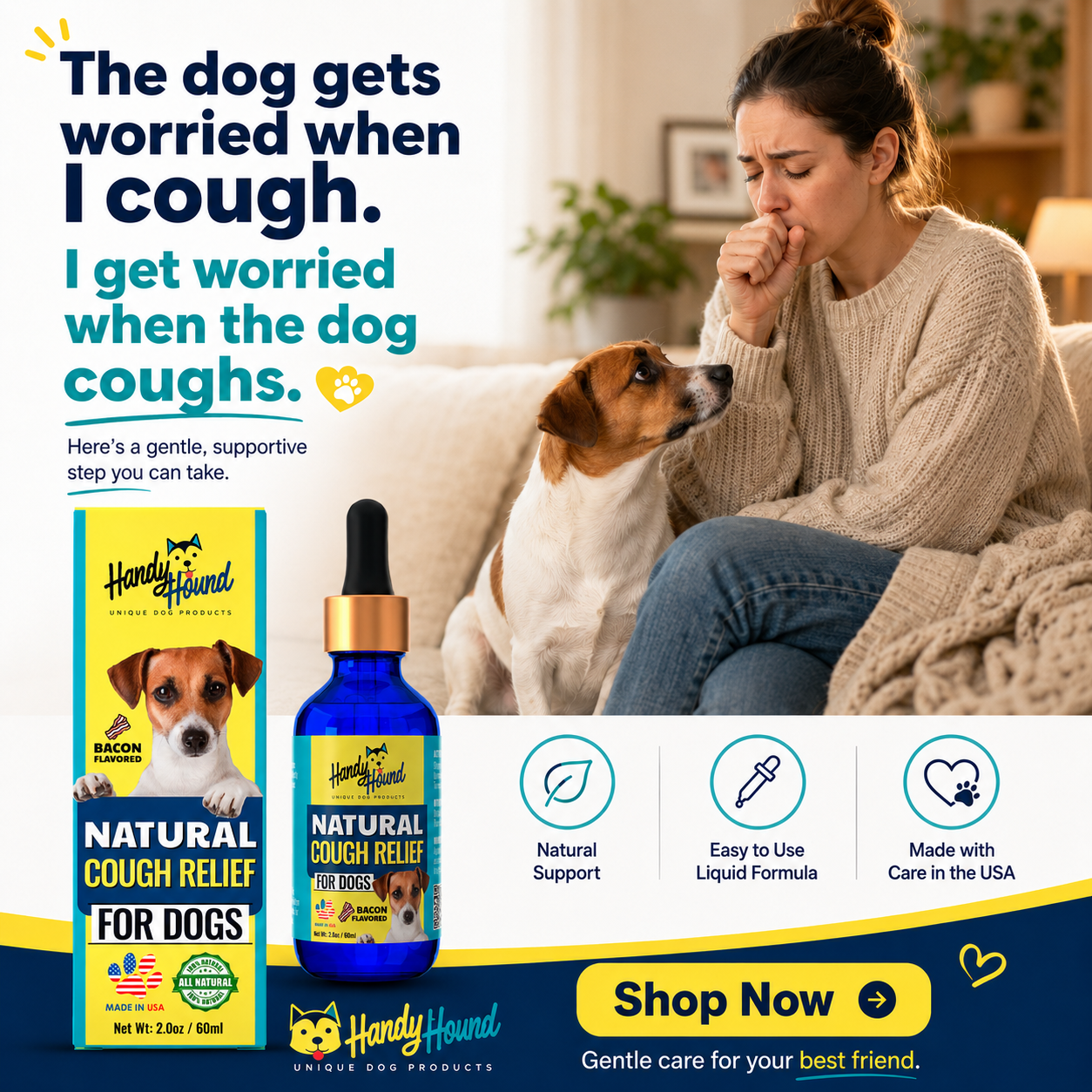 Handy Hound Facebook ad from May 13, 2026