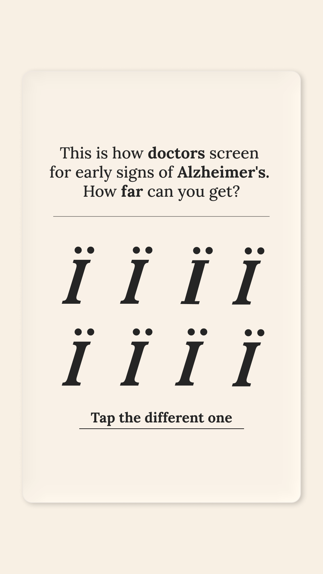 Brain Health Check Facebook ad