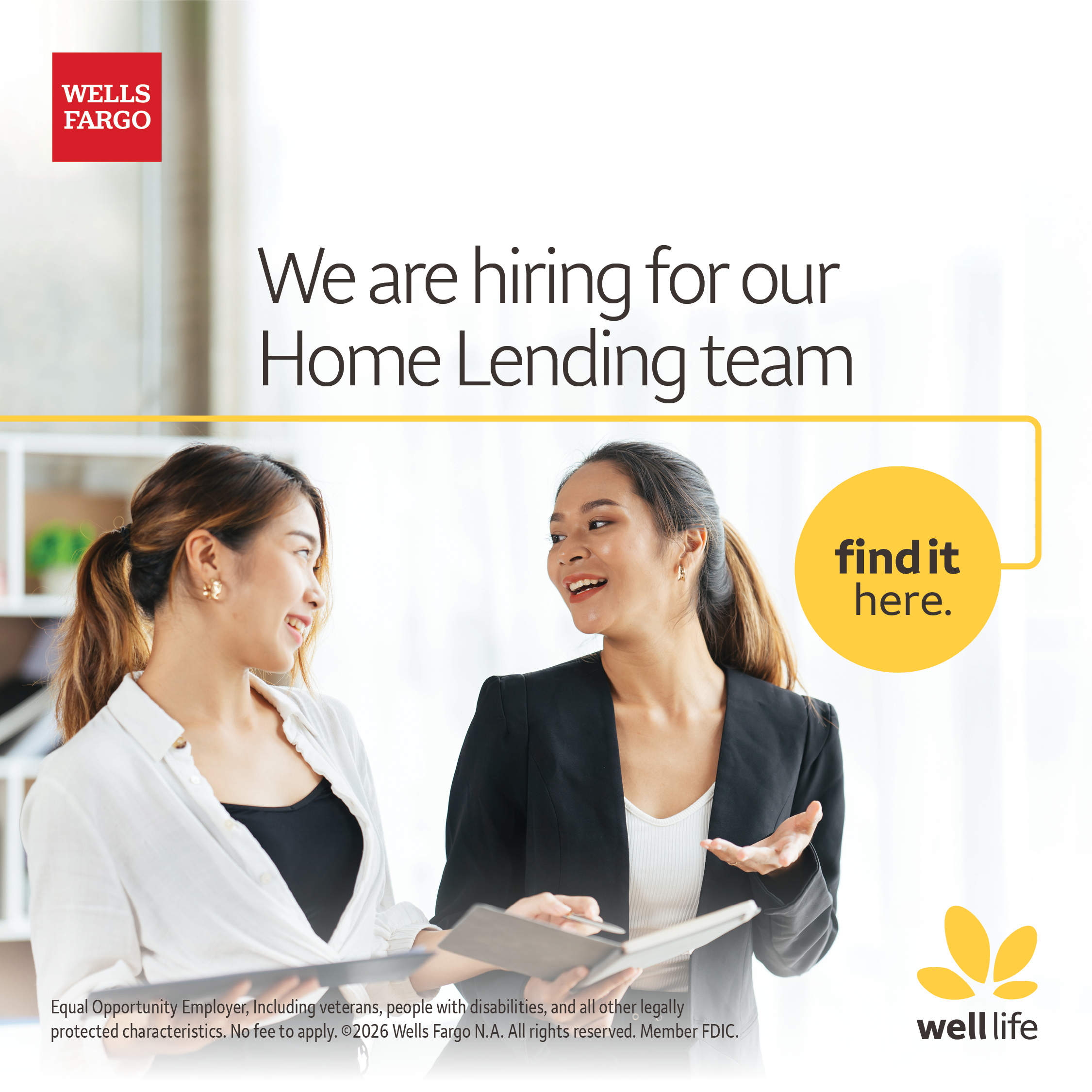 Wells Fargo Facebook ad