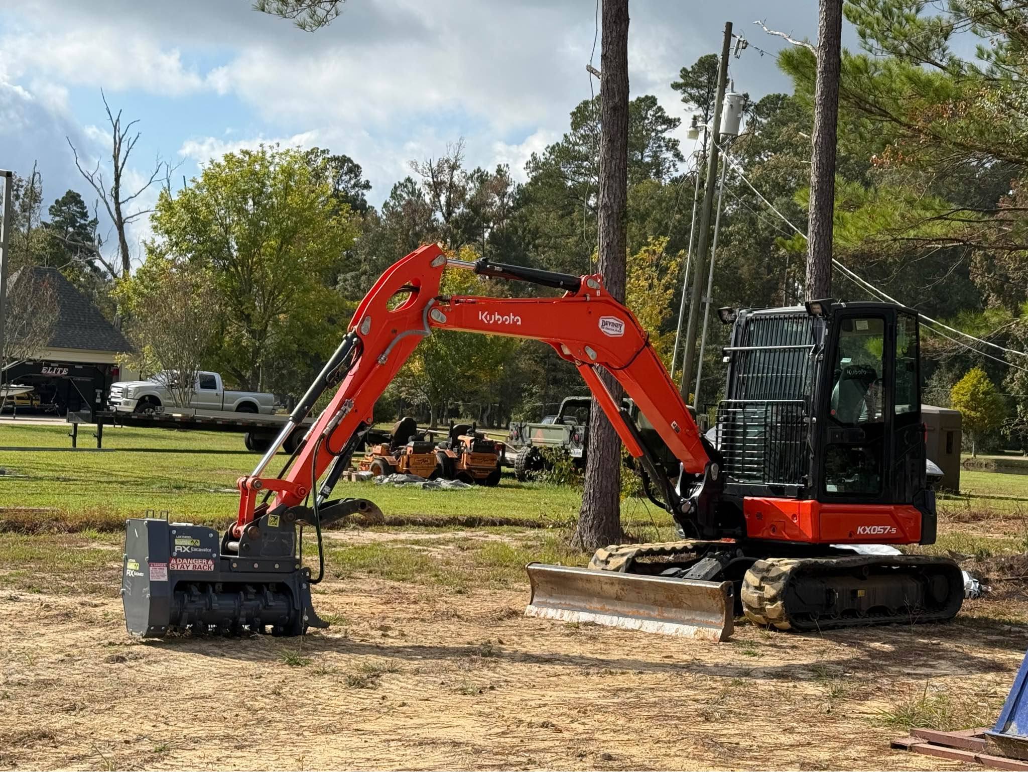 Brad Rojas Facebook ad: Mini Excavator with mulcher - Rental