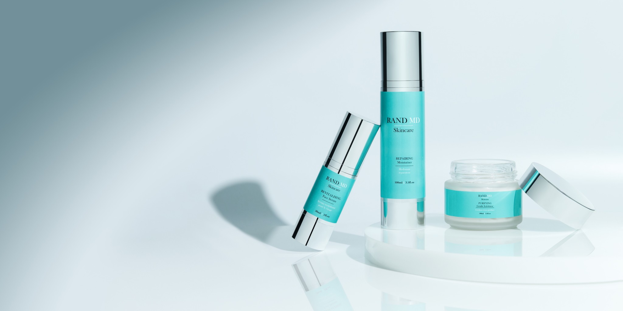RAND MD Skincare Facebook ad: Experience the harmonious blend of nature and science…