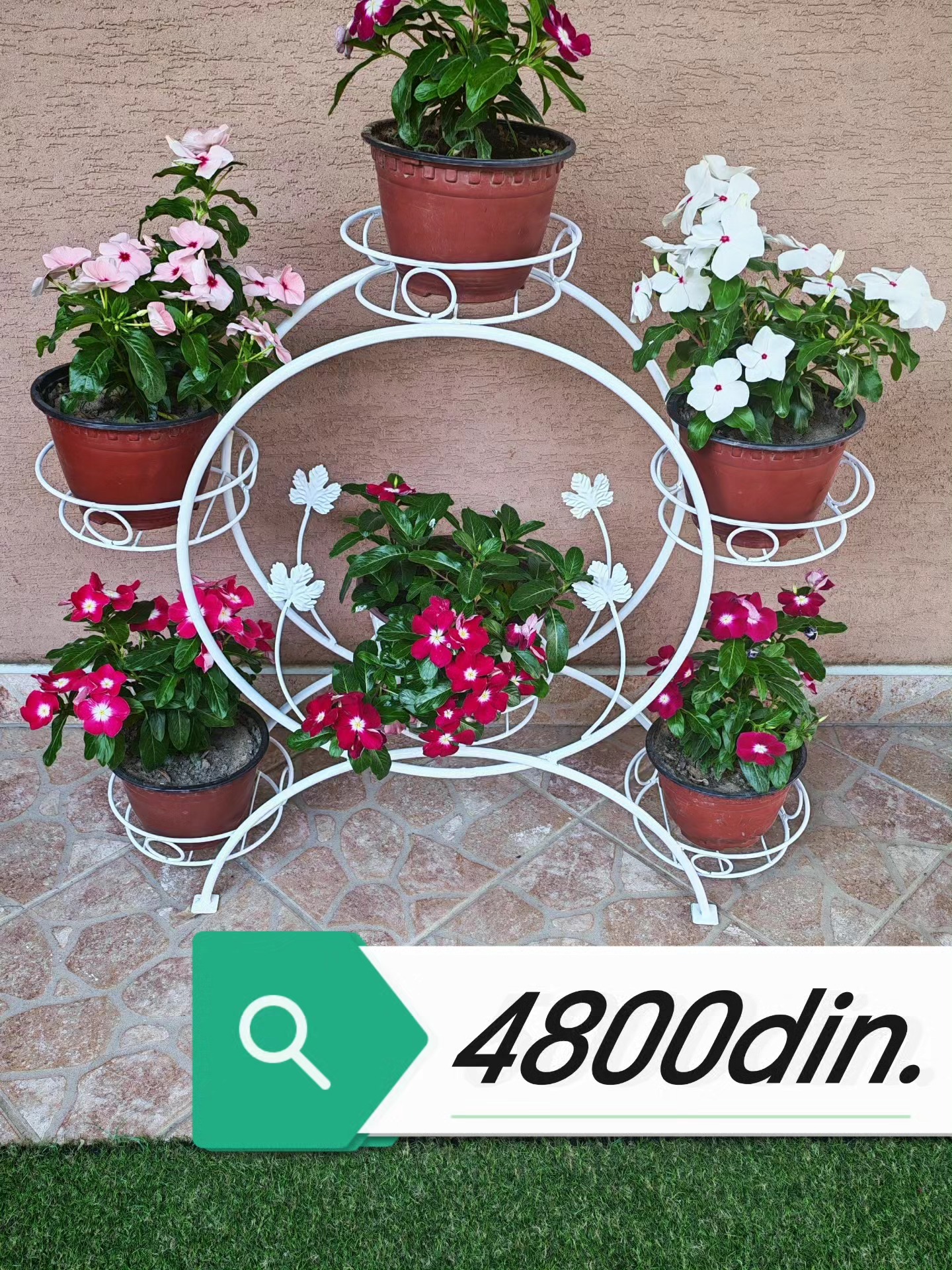 LakTek MetalArt Facebook ad: Metalni stalci za cveće, ručni rad
