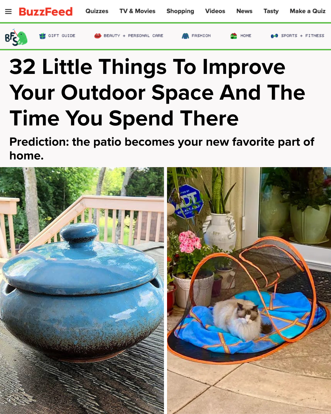BuzzFeed Facebook ad