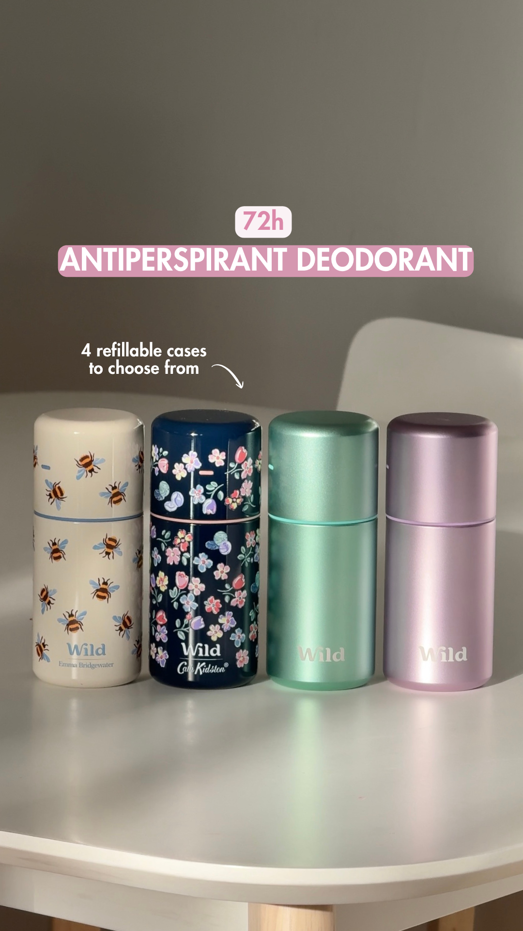 Wild Facebook ad: Refillable Roll On Antiperspirant