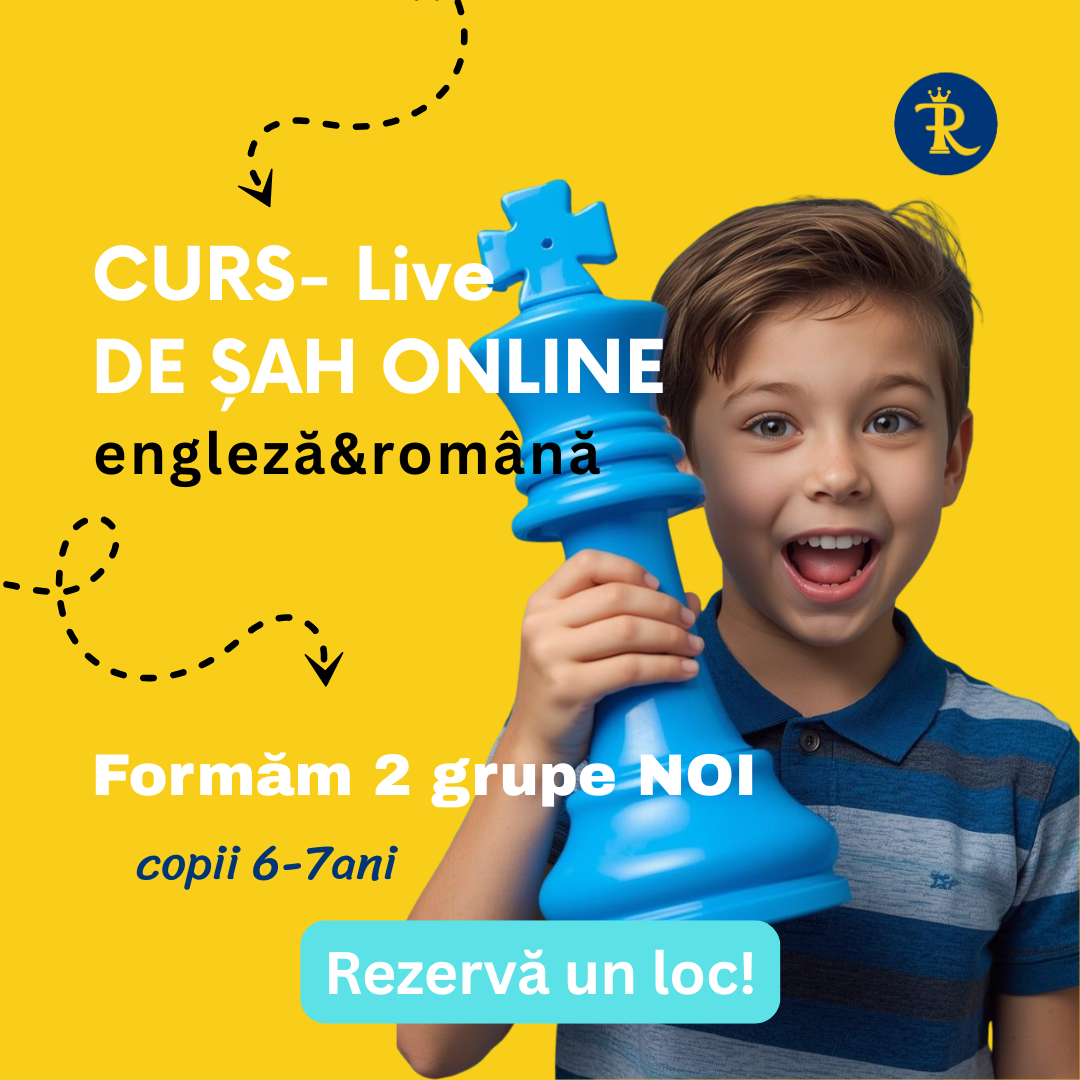 Sep7Ro - Super Școala de Șah Facebook ad: Rezervă 1 lecție gratuită
