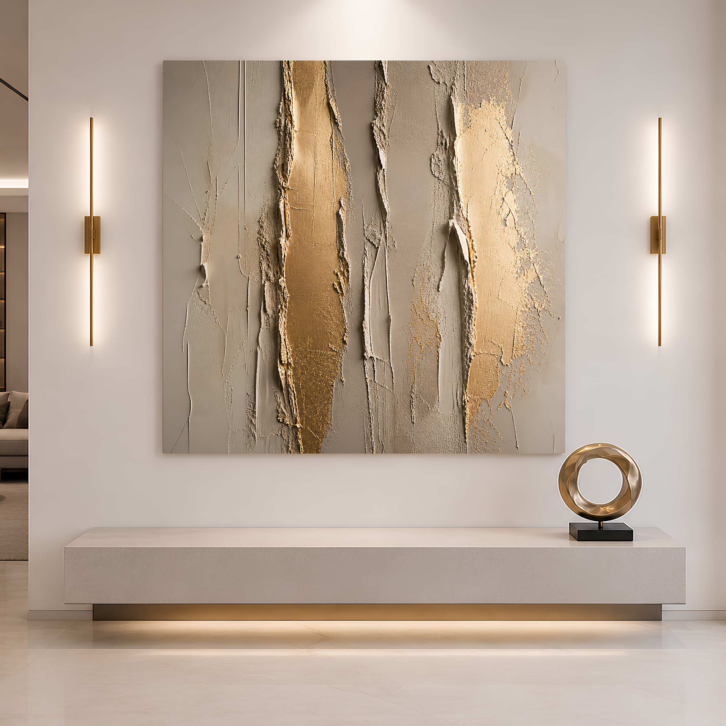 Tailored Canvases - Personalized Art Facebook ad: Golden Texture | Made in the USA | Ships Fast