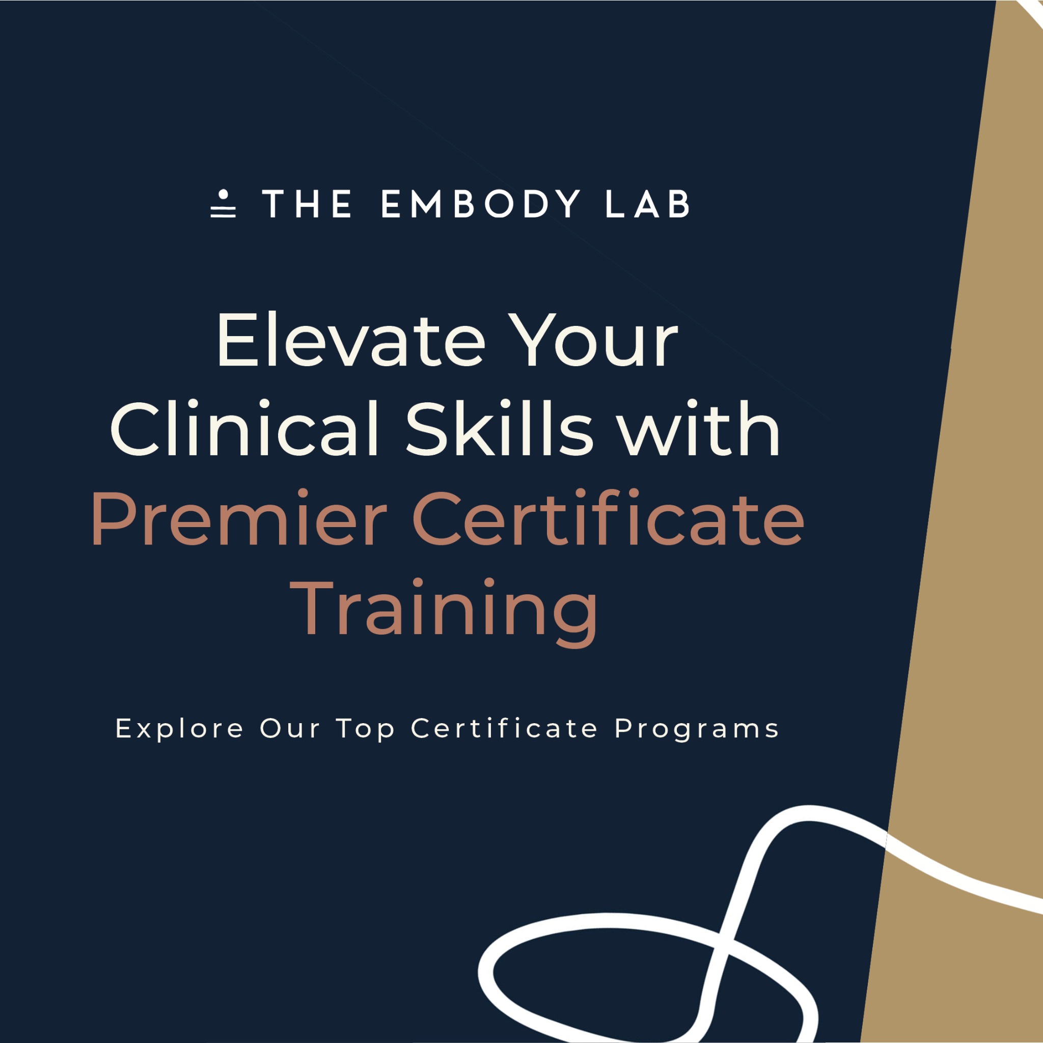 The Embody Lab Facebook ad: Elevate your practice with expert-led workshops in trauma…