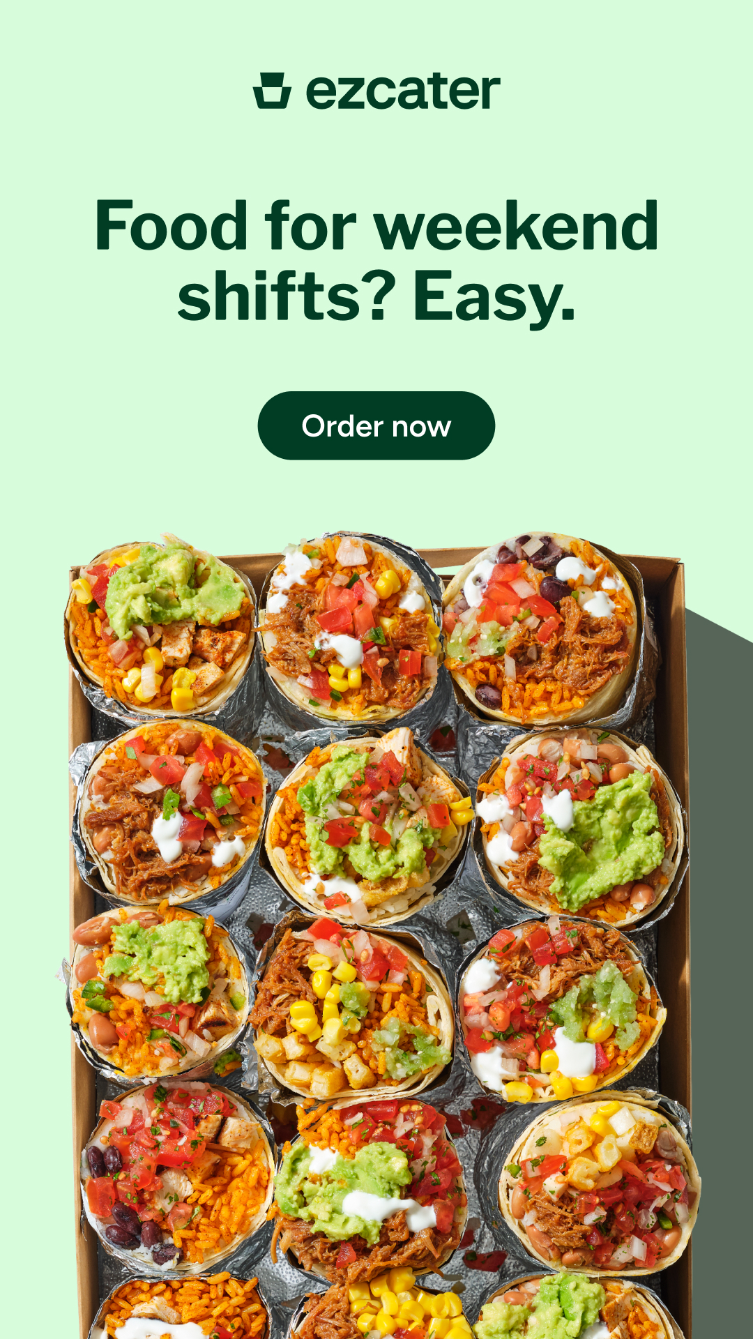 ezCater Facebook ad