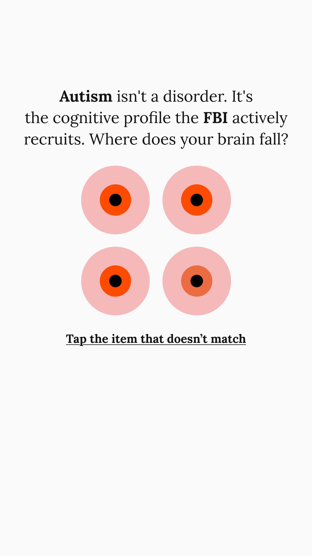 Brain Health Check Facebook ad
