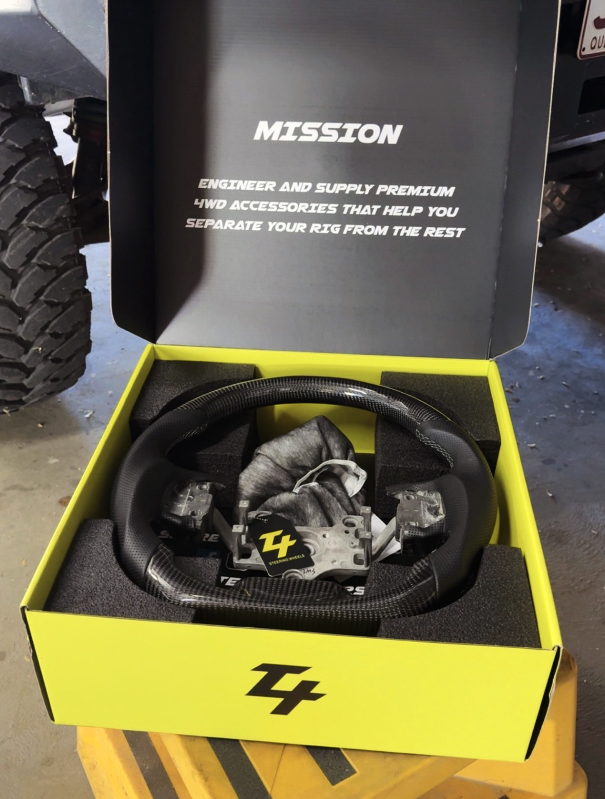 Tech4Tourers Facebook ad: This is how a premium steering wheel should…
