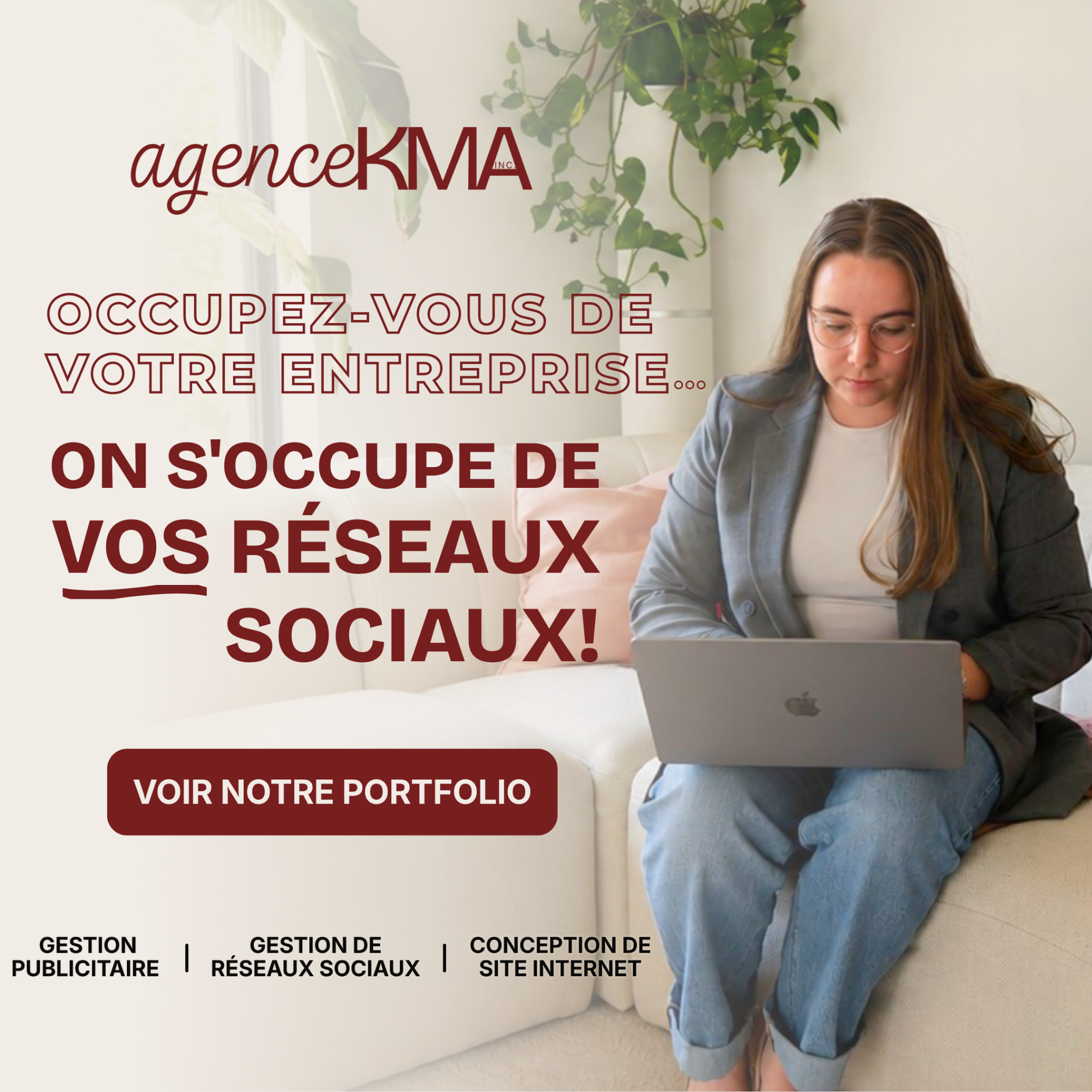 Agence KMA Inc. Facebook ad