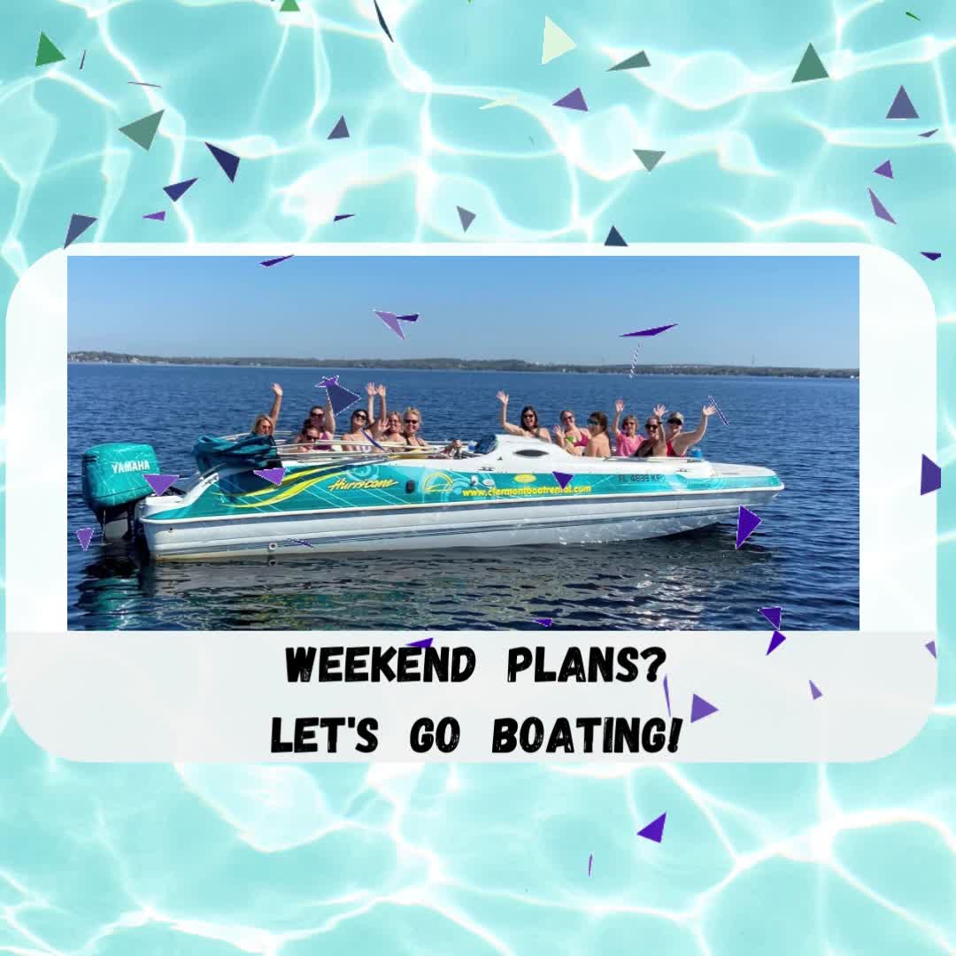 Clermont Boat Rental Facebook ad: Boat Rental on the Clermont Chain of Lakes