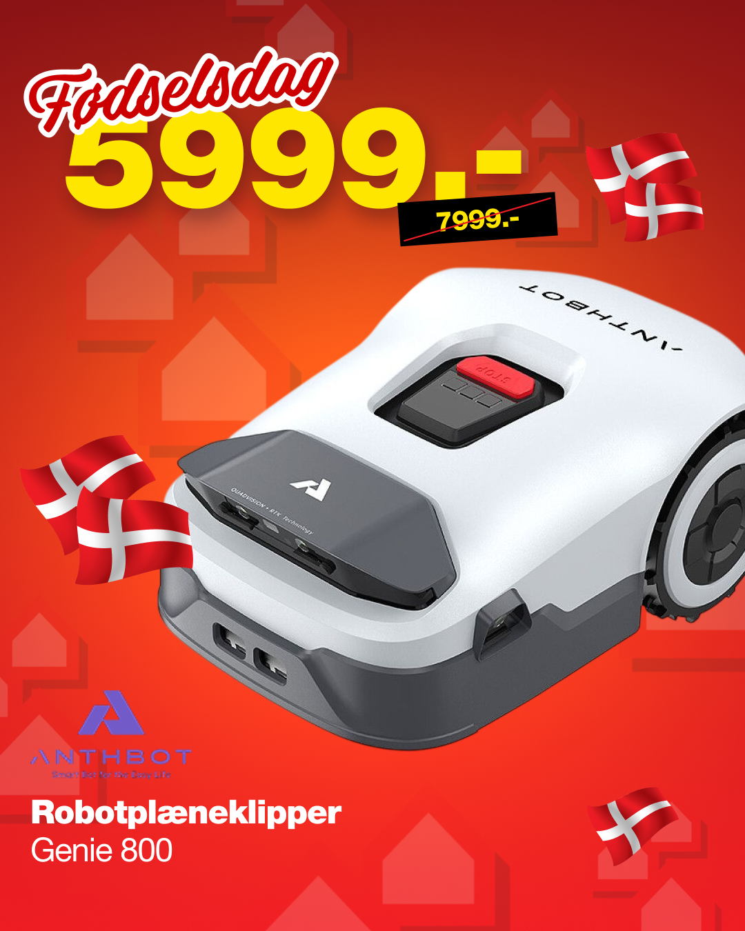 BAUHAUS Danmark Facebook ad: Fødselsdagstilbud på Anthbot inkl. garage