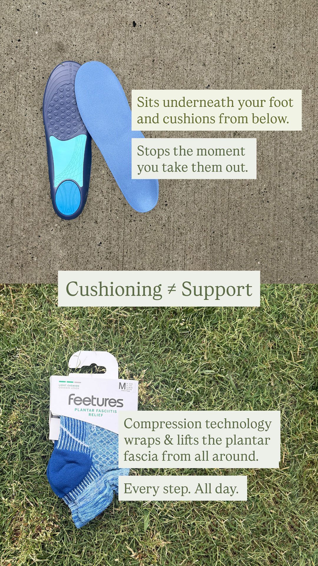 Feetures Facebook ad