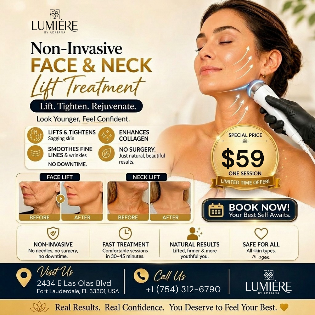 Forever Young Facebook ad: Fort Lauderdale’s $59 Face & Neck Lift