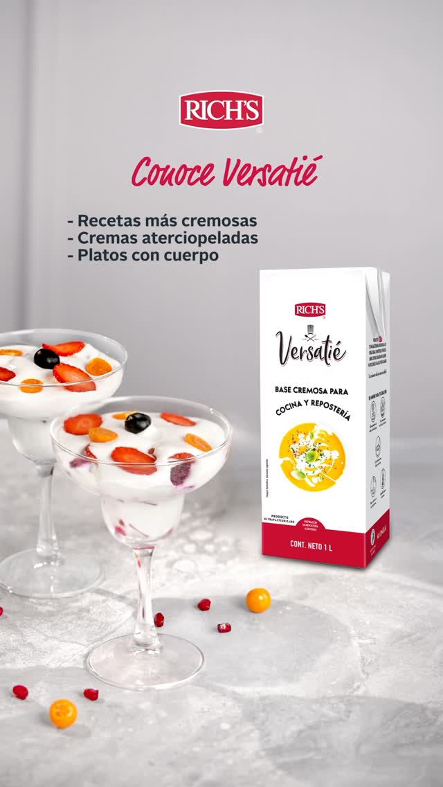 Rich's Colombia Facebook ad: Conoce Versatié: la crema culinaria que potencia tu…