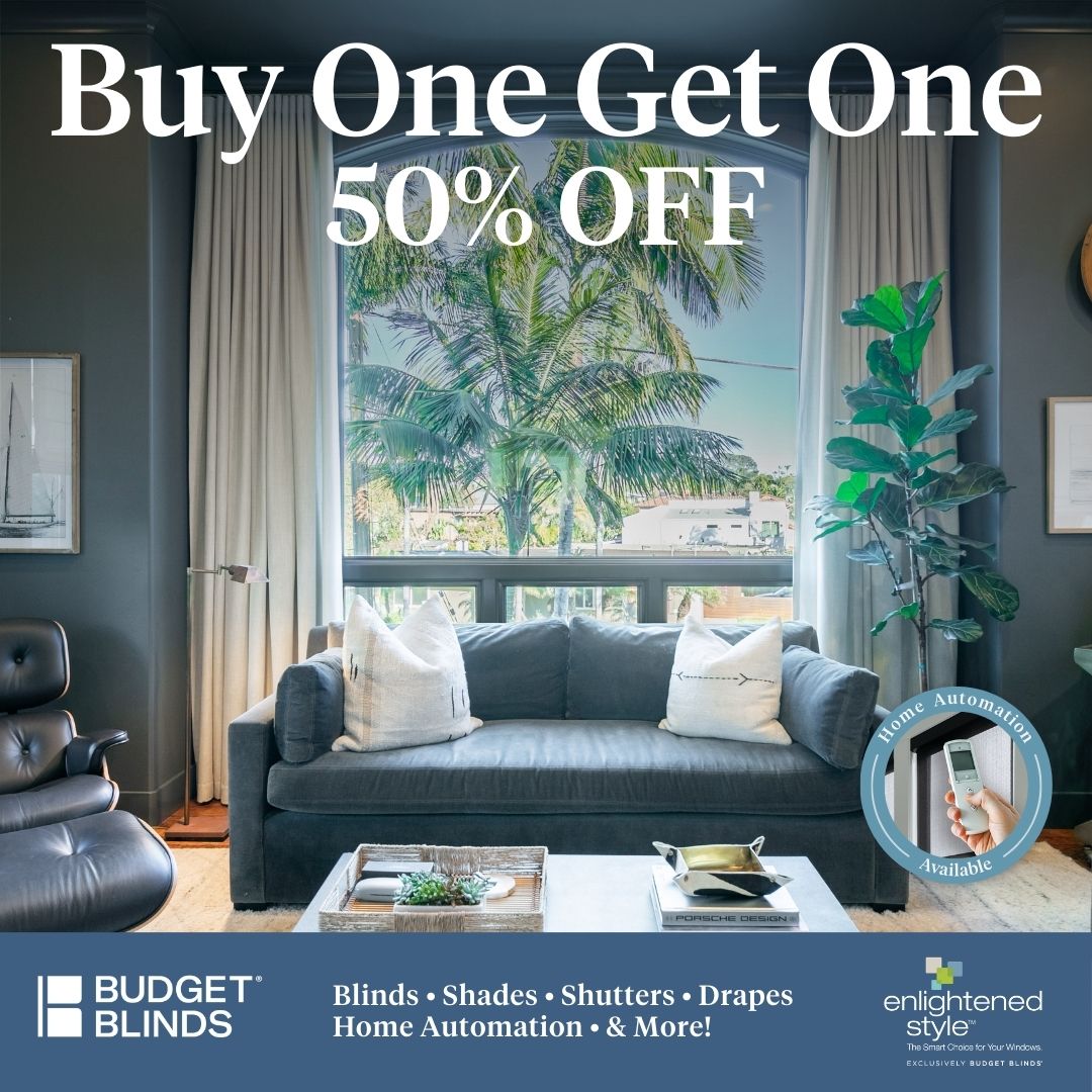 Budget Blinds of North County San Diego Facebook ad: Upgrade Your Windows & Save Big