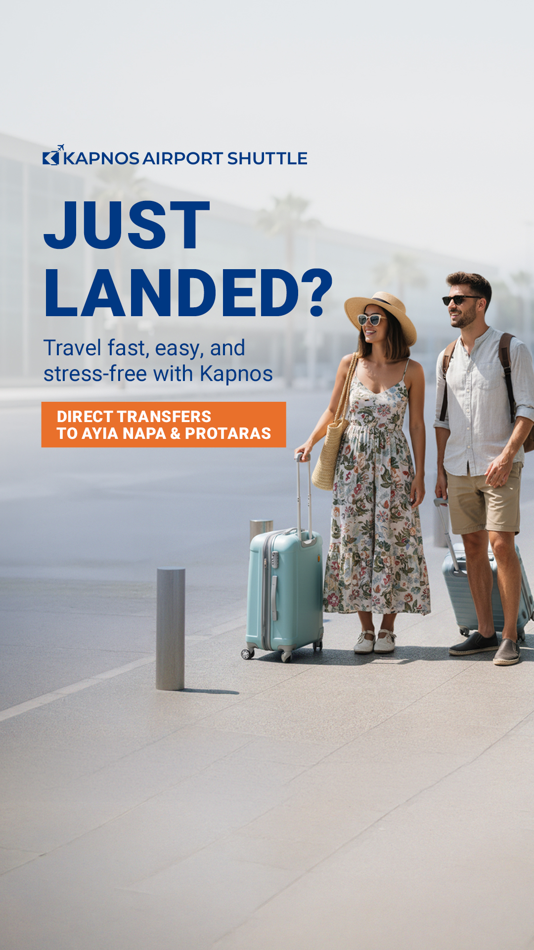 Kapnos Airport Shuttle Facebook ad