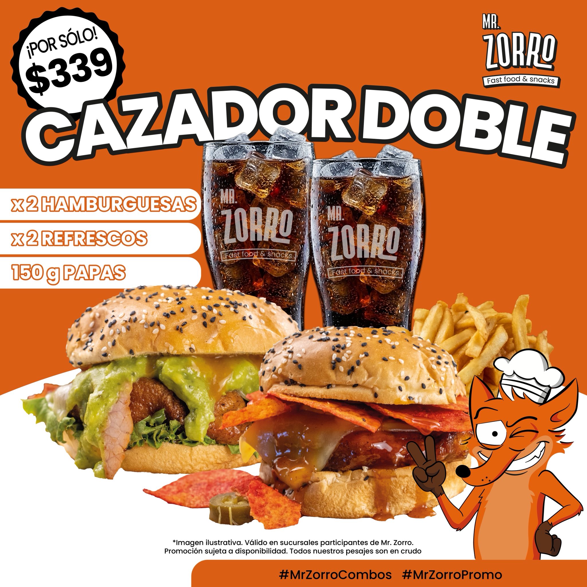 MR. ZORRO Cuautla. Facebook ad: ¡Aprovecha las promos en Mr.