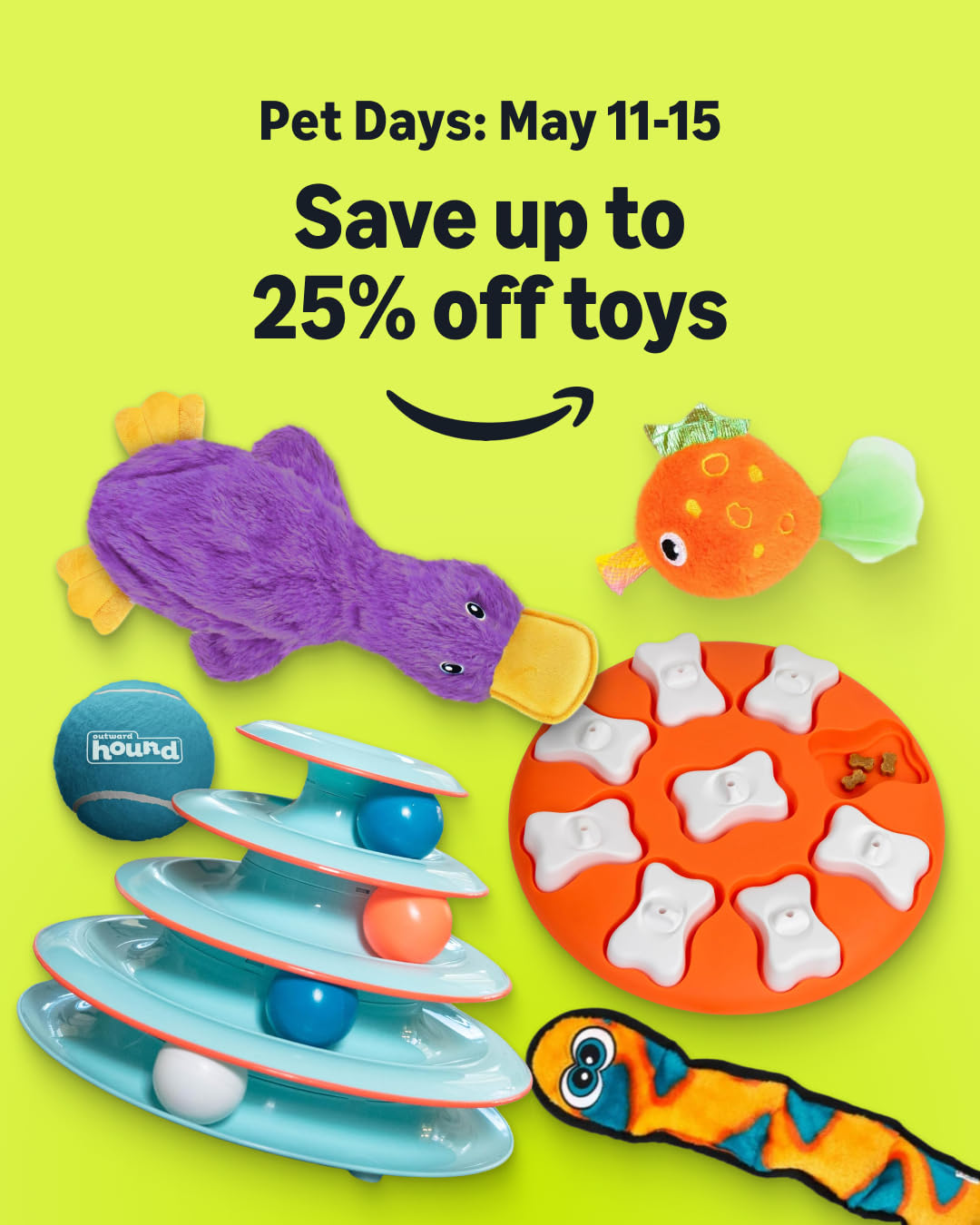 Amazon Pets Facebook ad from May 11, 2026