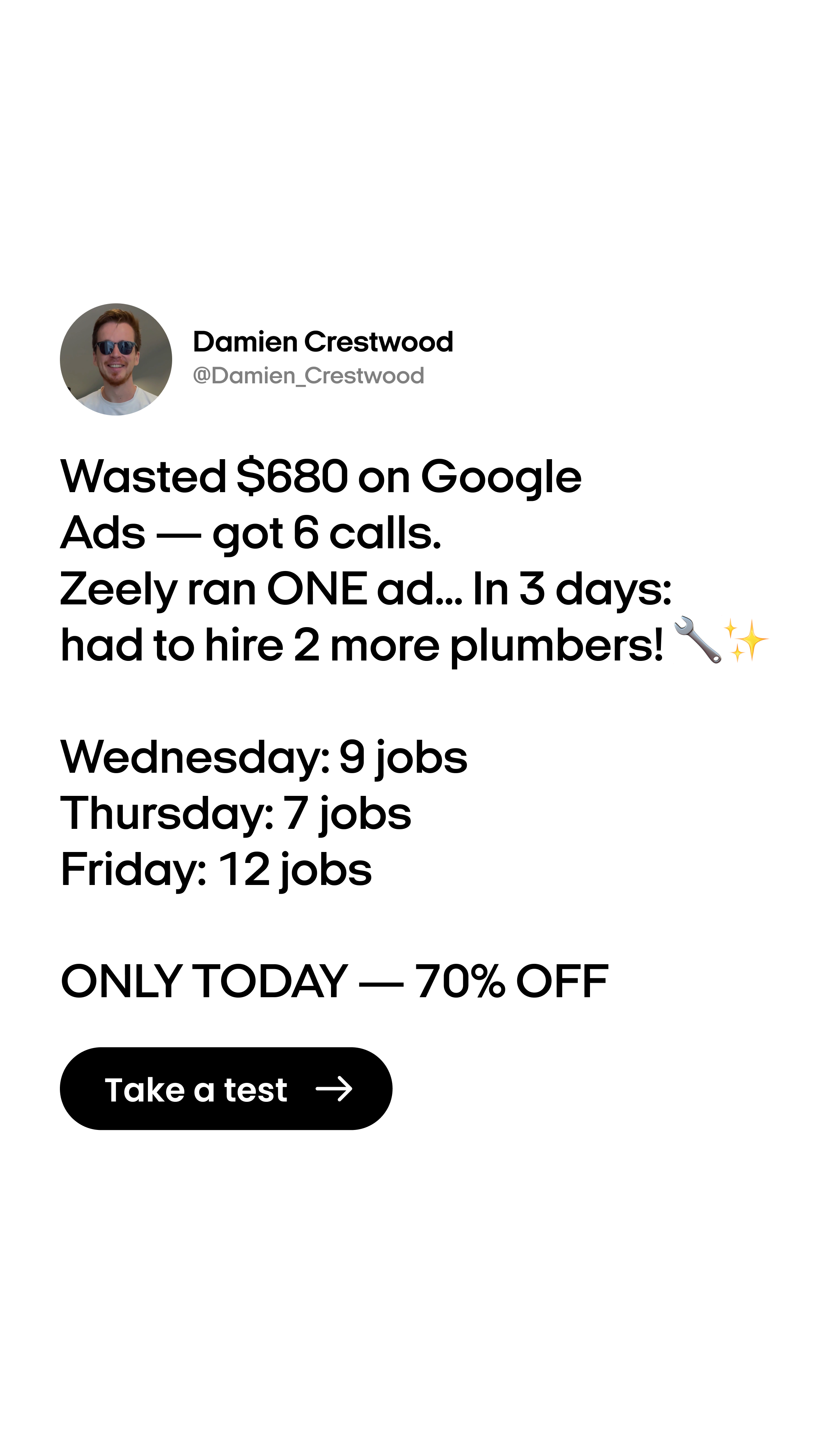 Zeely Facebook ad