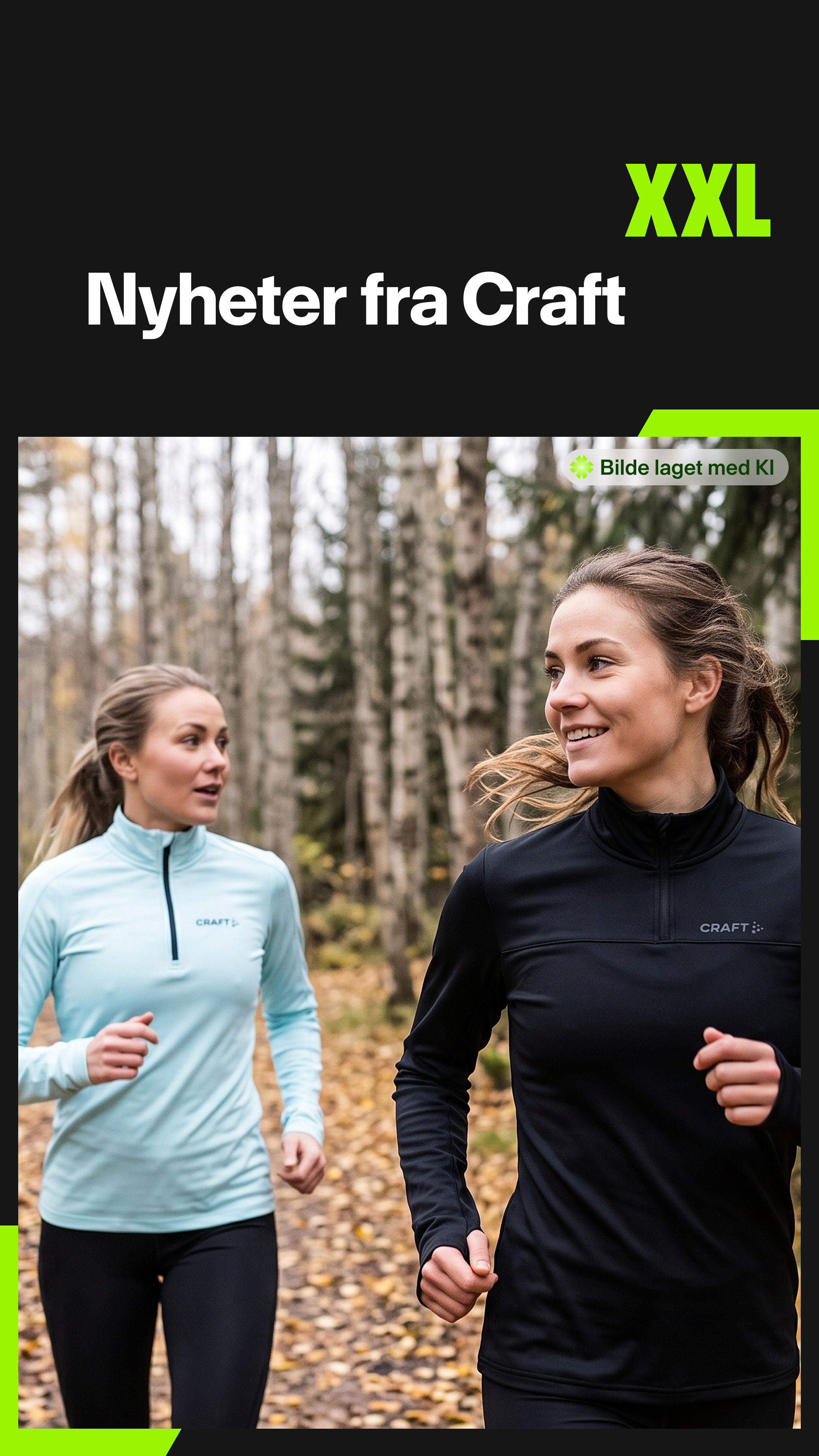 XXL Sport & Villmark Facebook ad: Nytt løpetøy fra Craft til den nye sesongen