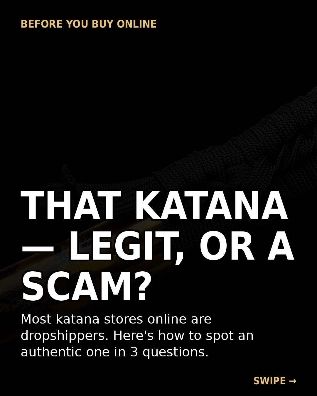 Katana Sword Facebook ad