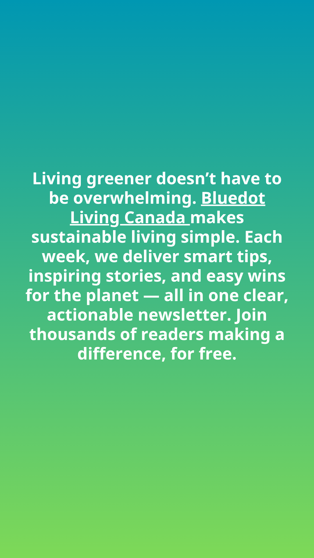 Bluedot Living  Facebook ad