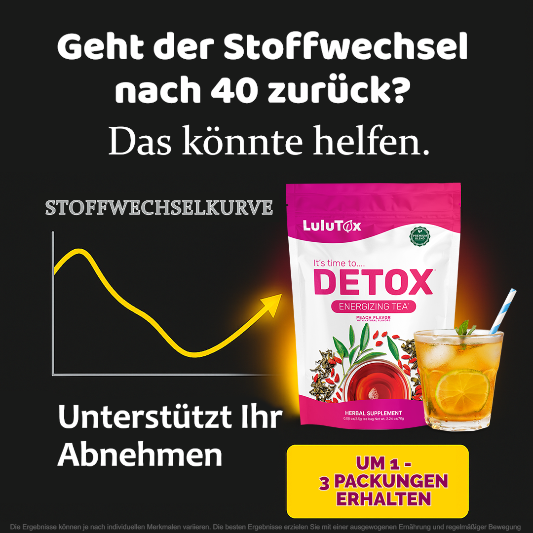 Natürlicher Detox-Tee Facebook ad: Warum nehme ich nicht ab, obwohl ich mich gesund ernähre