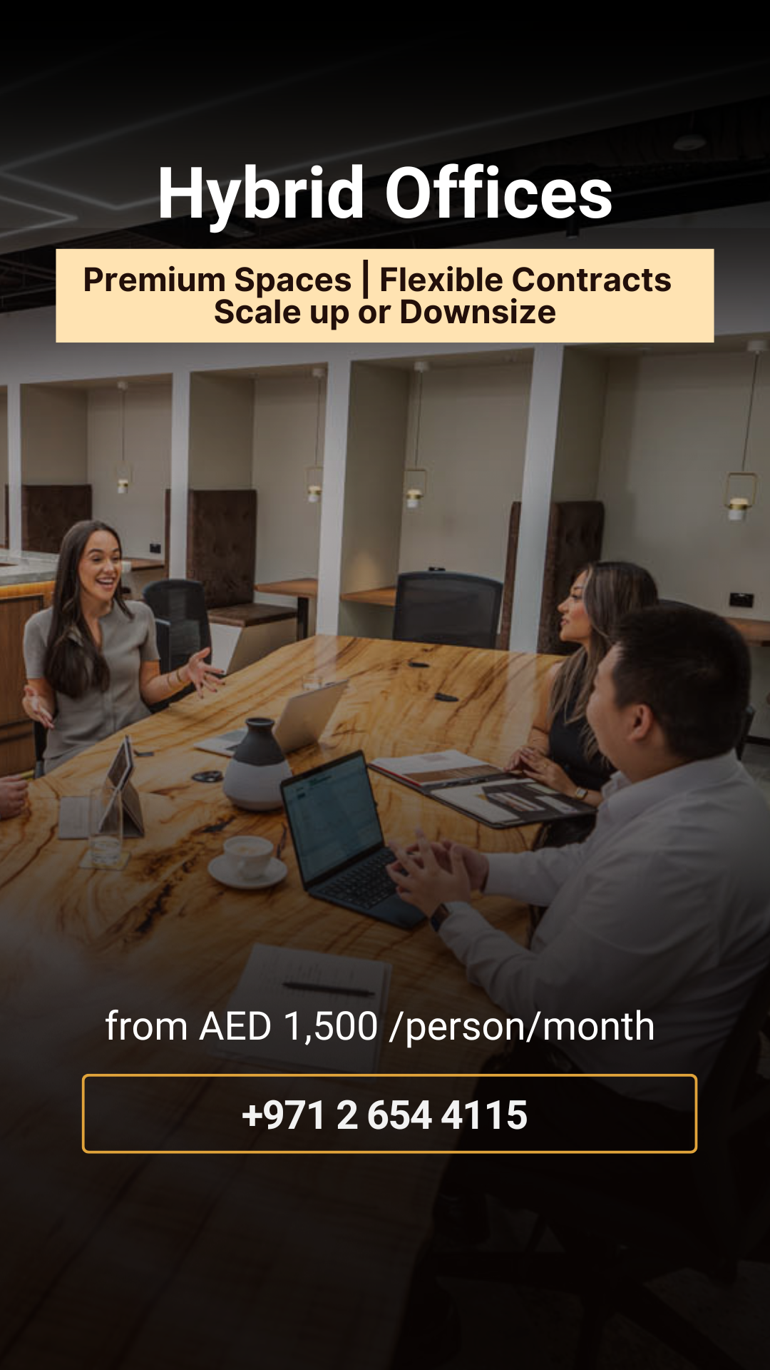 Servcorp Middle East Facebook ad